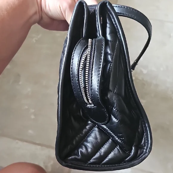 Michael Kors Black Geometric Quilted Shoulder Bag - Picture 10 of 16